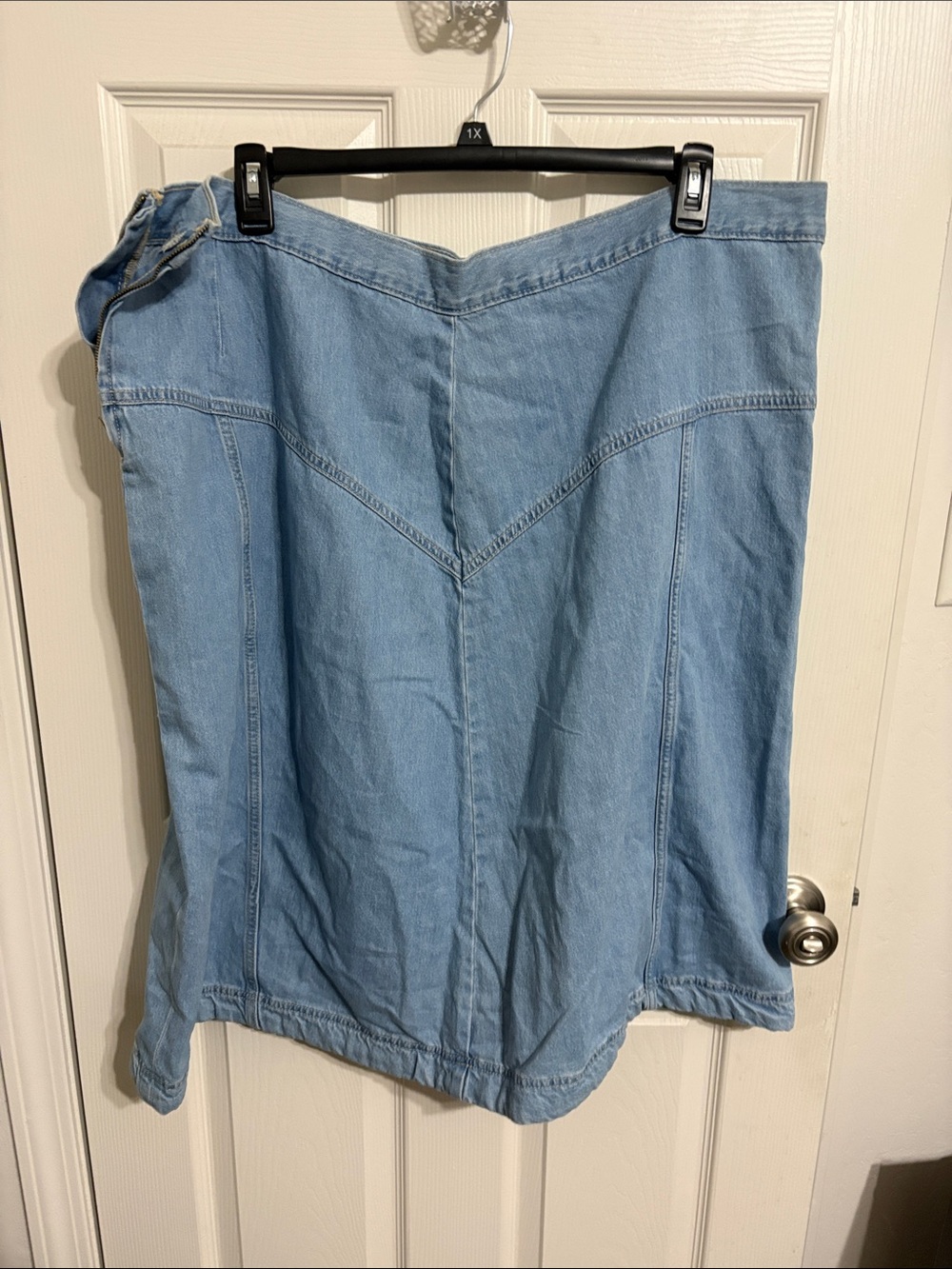 Old Navy Light Blue Denim A-Line Skirt